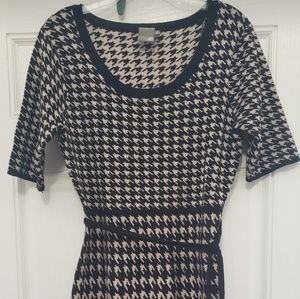 Houndstooth print dress size xl
